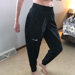 Nike Black wind breaker running pants